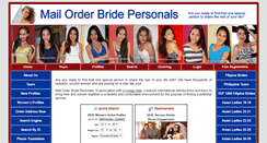 Desktop Screenshot of mailorderbridepersonals.com